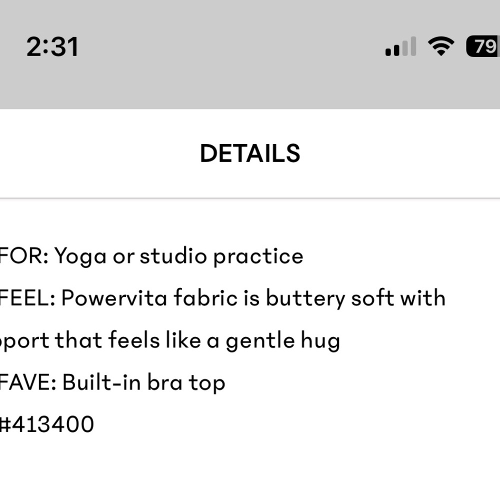 Two Athleta Vital built in bra tanks (2), fits cups A through C - Picture 5 of 6